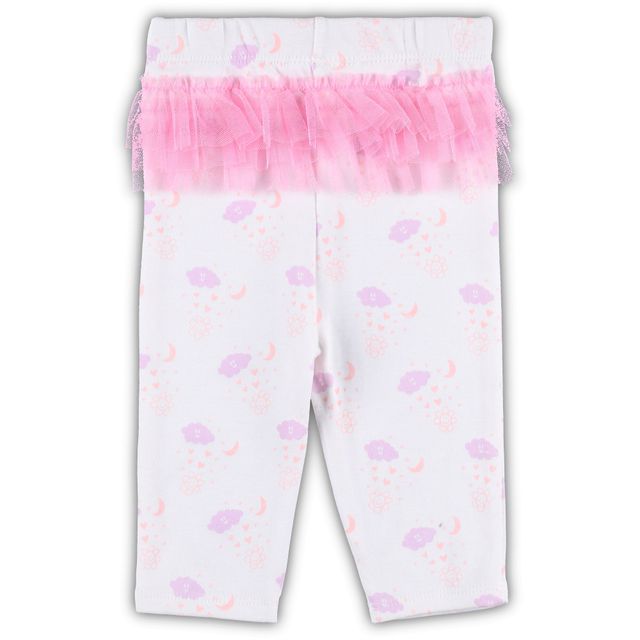 Nouveau-né et bébé blanc/rose San Francisco Giants Spreading Love Body & Tutu avec ensemble de leggings