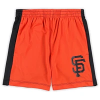 Toddler Brown/Orange San Francisco Giants Stealing Homebase 2.0 T-Shirt & Shorts Set