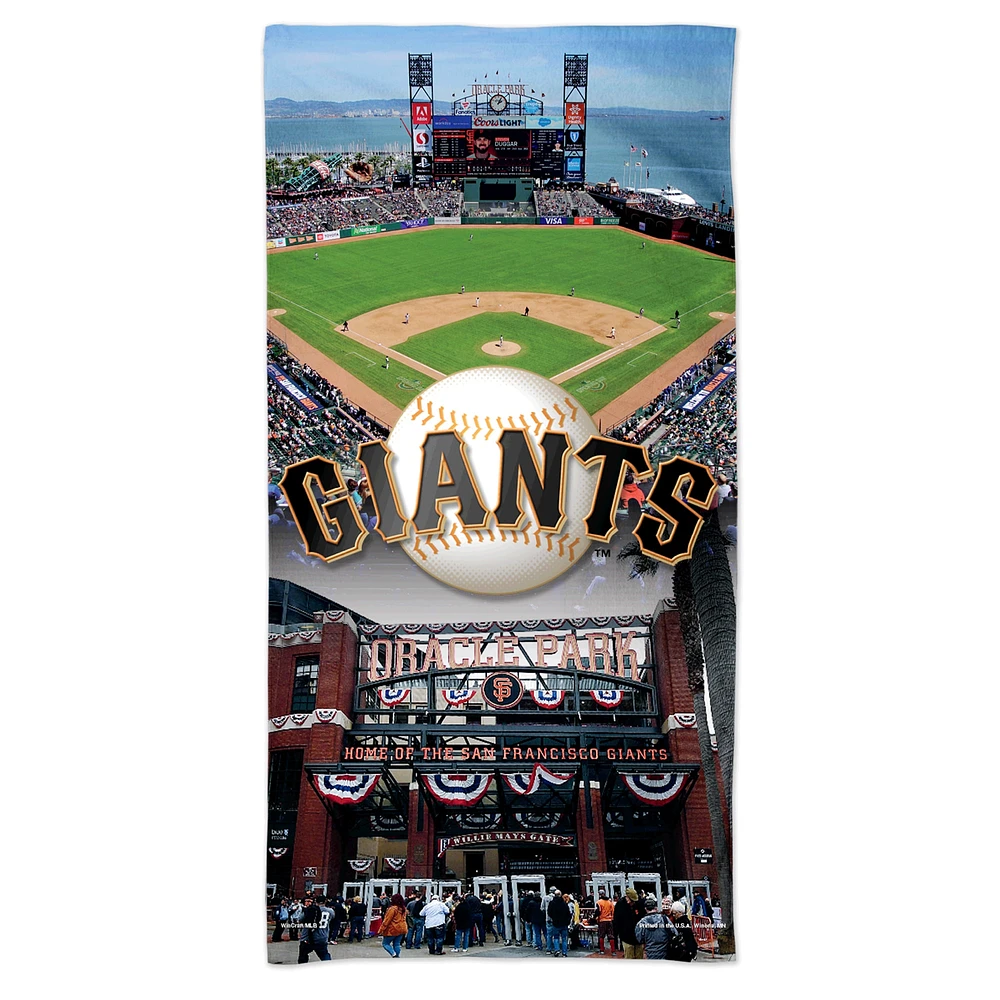Serviette de plage Spectra Giants de San Francisco de WinCraft 30'' x 60''