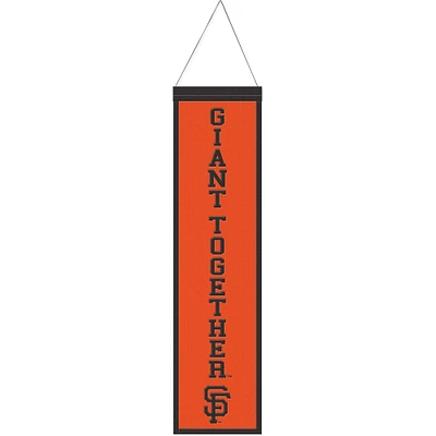 Bannière WinCraft San Francisco Giants 8" x 32" Slogan Wool