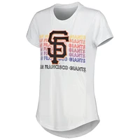 Women's Concepts Sport Charcoal/White San Francisco Giants Sonata T-Shirt & Leggings Sleep Set
