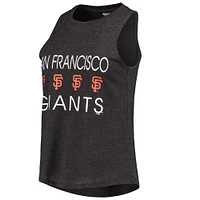 Women's Concepts Sport Orange/Black San Francisco Giants Meter Muscle Tank Top & Pants Sleep Set