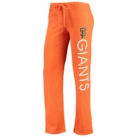 Women's Concepts Sport Orange/Black San Francisco Giants Meter Muscle Tank Top & Pants Sleep Set