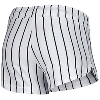 Women's Concepts Sport White San Francisco Giants Reel Pinstripe Tank Top & Shorts Sleep Set