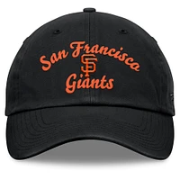 Women's Fanatics Black San Francisco Giants Fundamental Script Logo Adjustable Hat