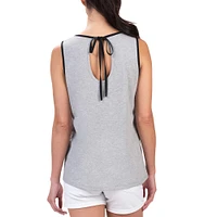 Women's G-III 4Her by Carl Banks Gray San Francisco Giants Fastest Lap Tank Top