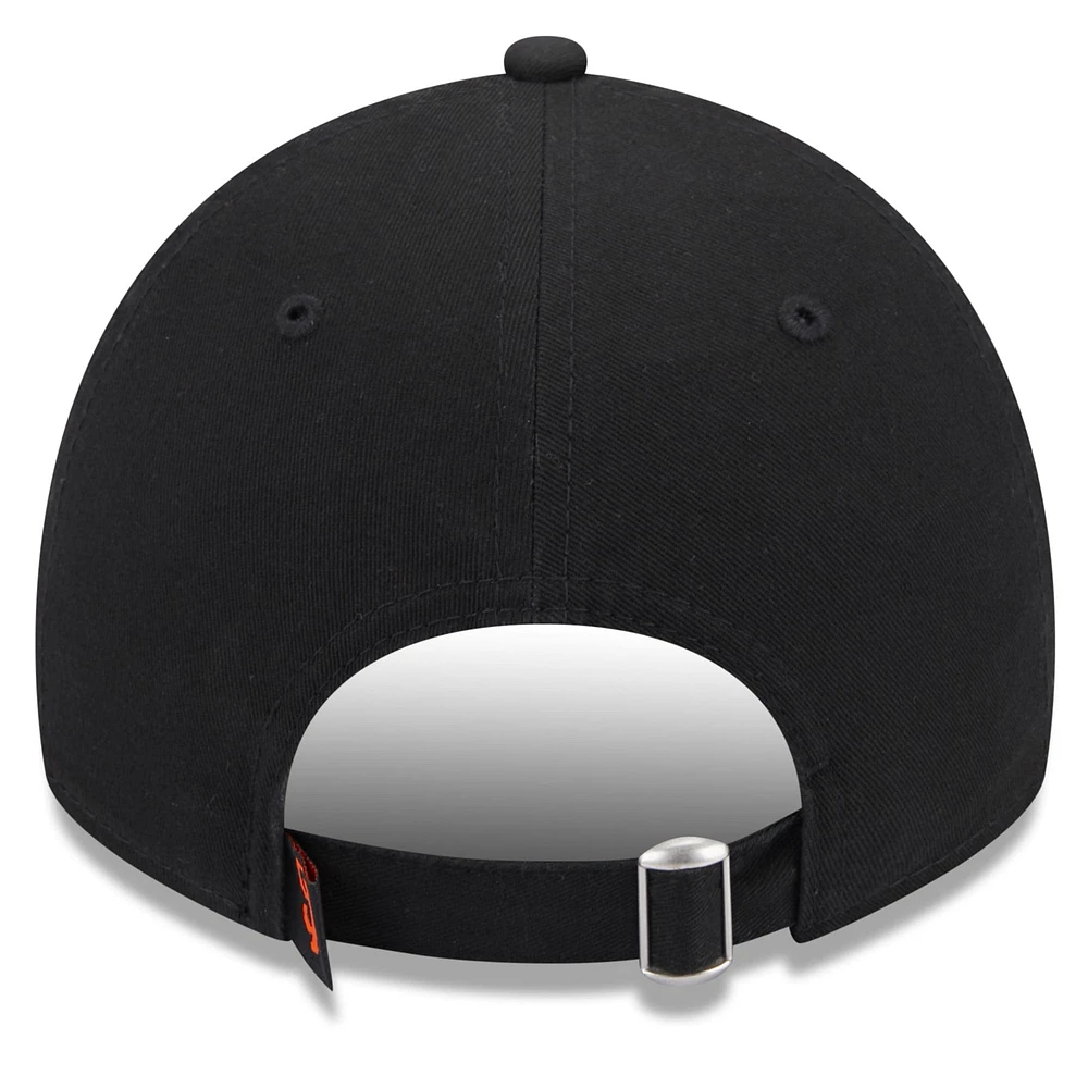 Women's New Era Black San Francisco Giants Leaves 9TWENTY Adjustable Hat