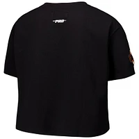 Women's Pro Standard Black San Francisco Giants Made To Play Boxy Cropped T-Shirt
