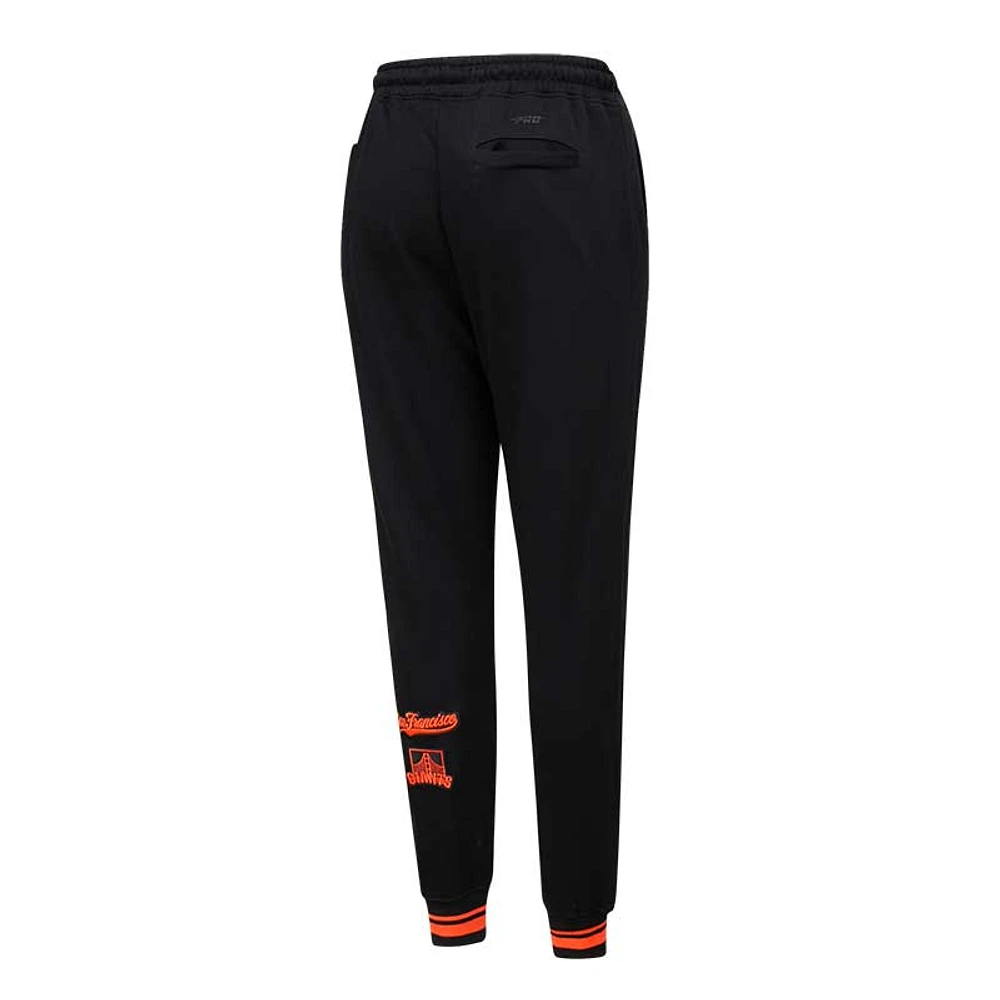 Women's Pro Standard Black San Francisco Giants Mash Up Sweatpants
