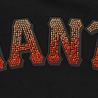 Women's Pro Standard  Black San Francisco Giants Rhinestone Slim Fit T-Shirt