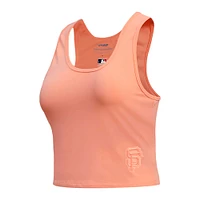 Women's Pro Standard Pink San Francisco Giants Neutral Fitted Racerback Tank Top
