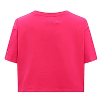 Women's Pro Standard Pink San Francisco Giants Triple Boxy Cropped T-Shirt