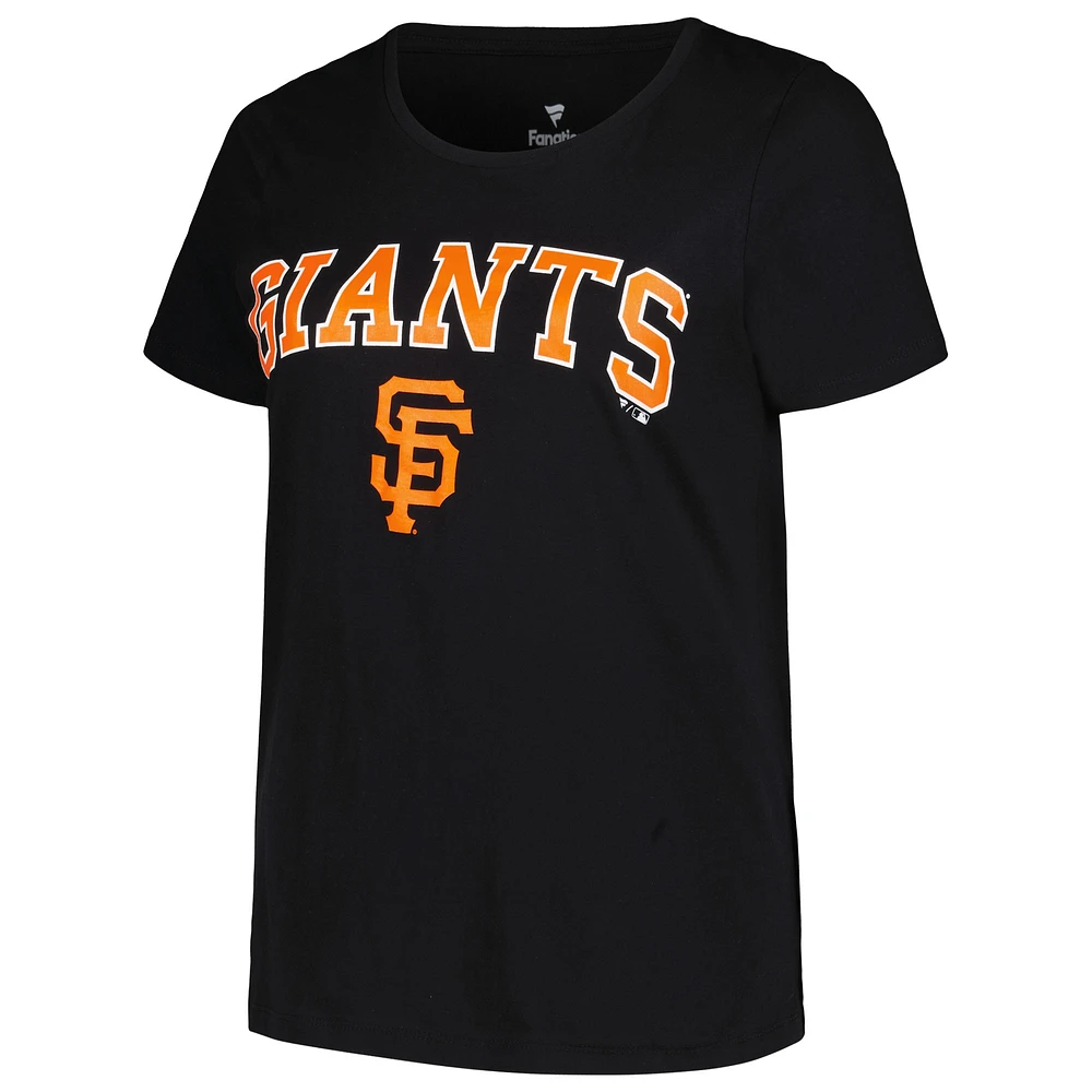Women's Profile Black San Francisco Giants Plus Arch Logo T-Shirt