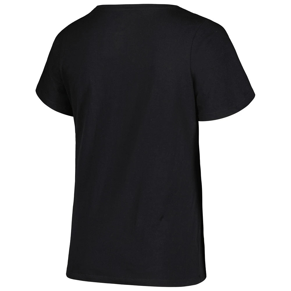 Women's Profile Black San Francisco Giants Plus Arch Logo T-Shirt