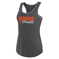 Women's Profile Black San Francisco Giants Plus Racerback Tank Top