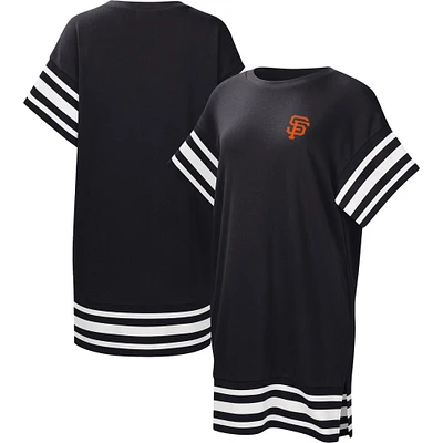 Robe t-shirt Touch Cascade Giants de San Francisco noire pour femme