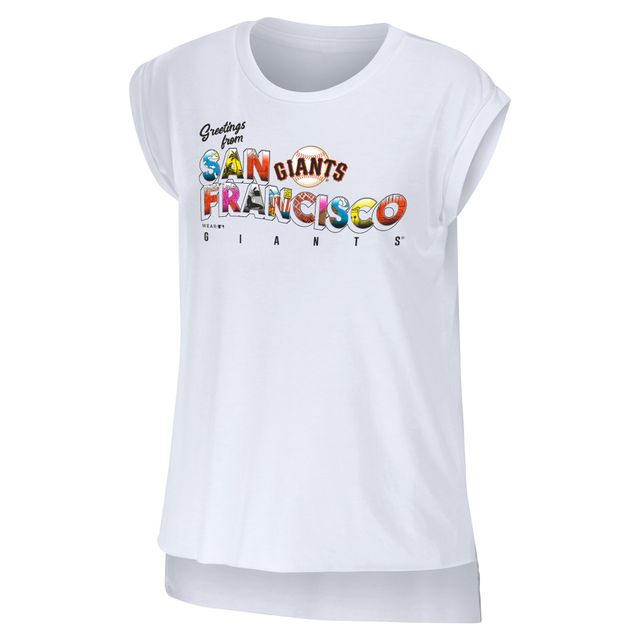 WEAR pour femmes par Erin Andrews T-shirt blanc Salutations des Giants de San Francisco