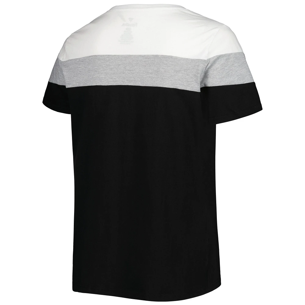 Women's White/Black San Francisco Giants Plus Colorblock T-Shirt