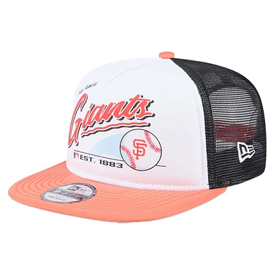 Casquette Snapback rétro 9FIFTY blanche New Era pour jeunes des Giants de San Francisco