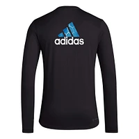 T-shirt à manches longues adidas San Jose Earthquakes Local Pop AEROREADY pour hommes, noir