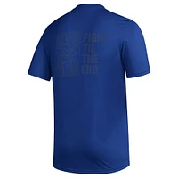 Men's adidas Blue San Jose Earthquakes Team Jersey Hook AEROREADY T-Shirt
