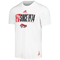Men's adidas White San Jose Earthquakes 2024 Jersey Hook AEROREADY T-Shirt
