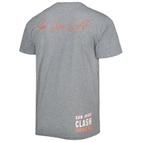 T-shirt gris Mitchell & Ness San Jose Earthquakes City pour hommes