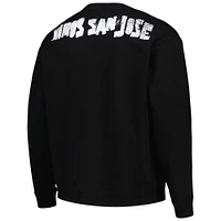 Men's The Wild Collective Black San Jose Earthquakes Pullover Sweatshirt