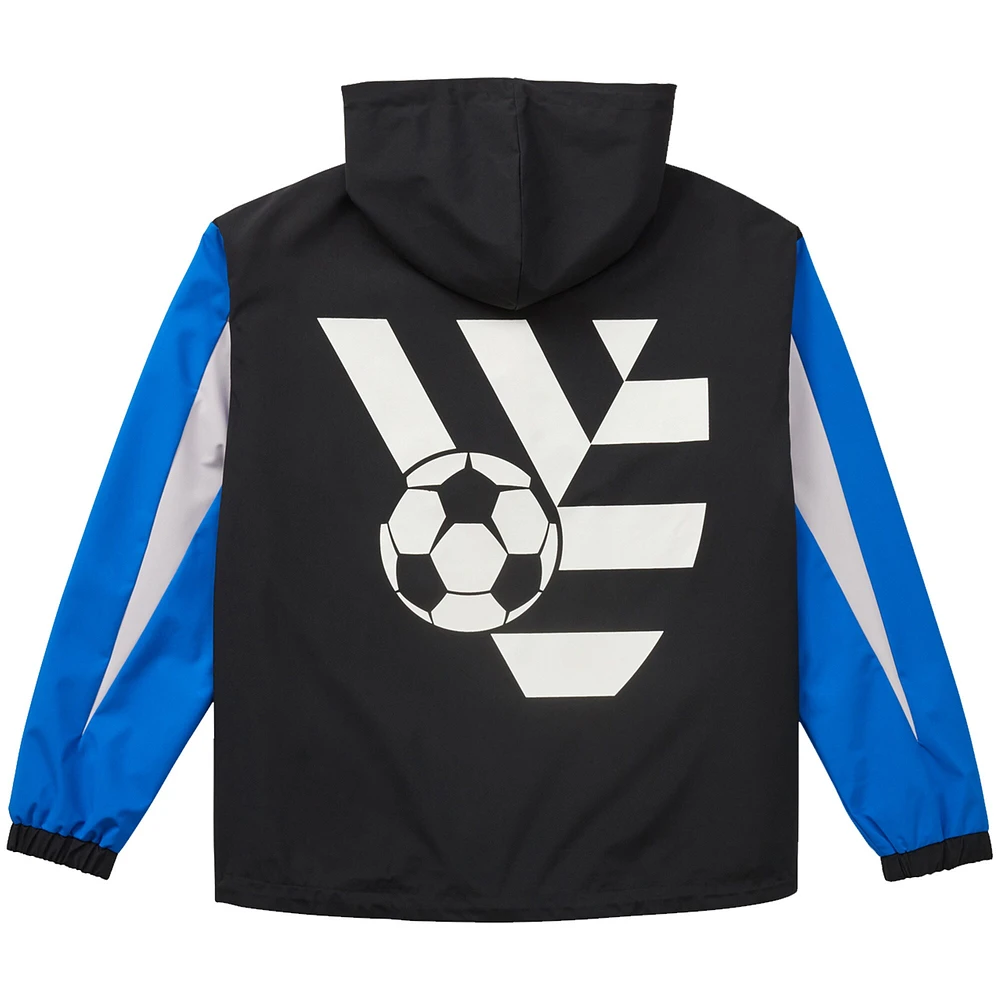 Unisex Live Breathe Futbol Royal San Jose Earthquakes Tekker Half-Zip Anorak Jacket