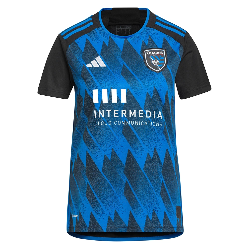 Women's adidas Cristian Espinoza Blue San Jose Earthquakes 2023 Active Fault Jersey Replica