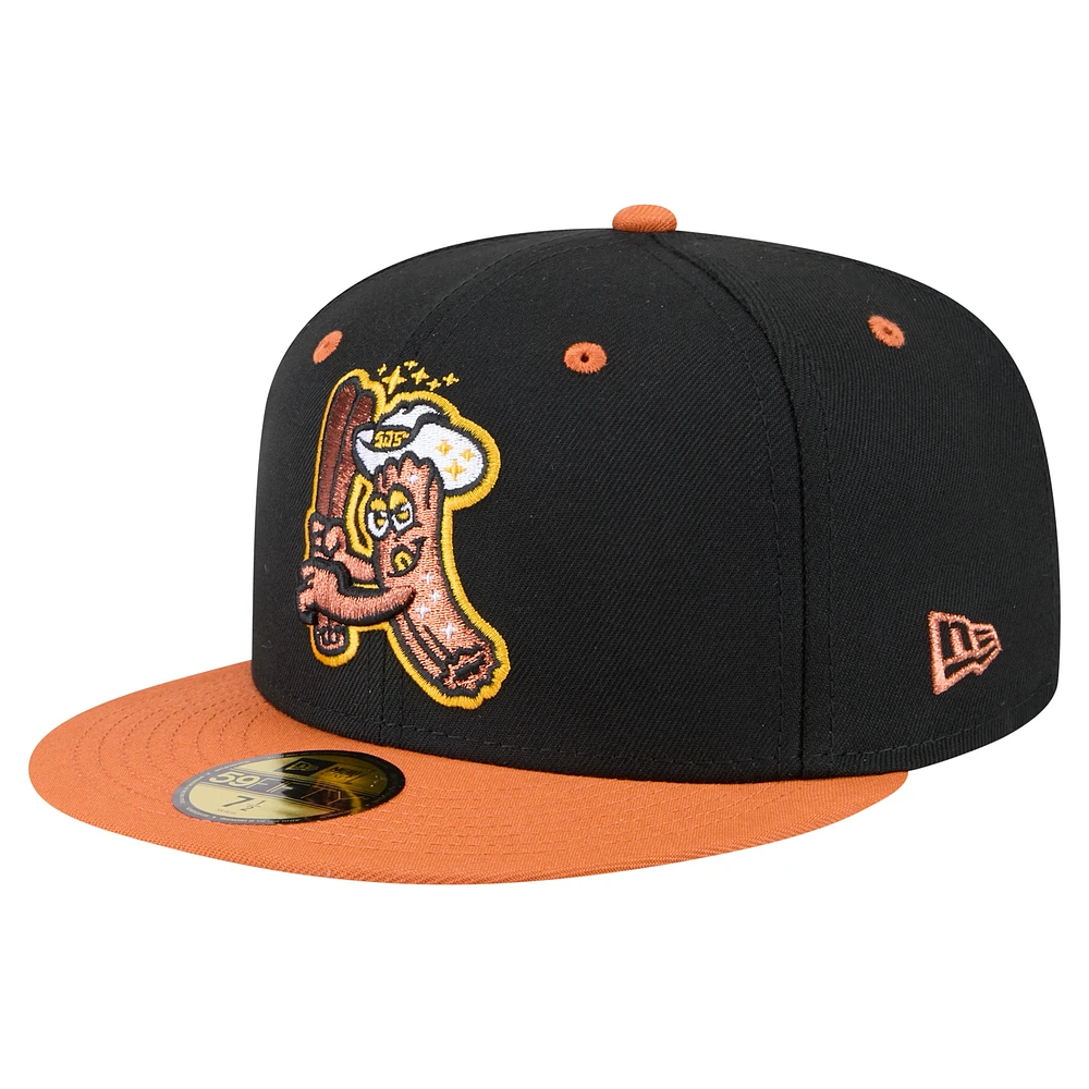 Casquette ajustée 59FIFTY Copa de la Diversión New Era pour hommes, noir/orange, San Jose Giants