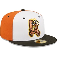 Men's New Era White/Black Churros De San José Copa La Diversion 59FIFTY Fitted Hat
