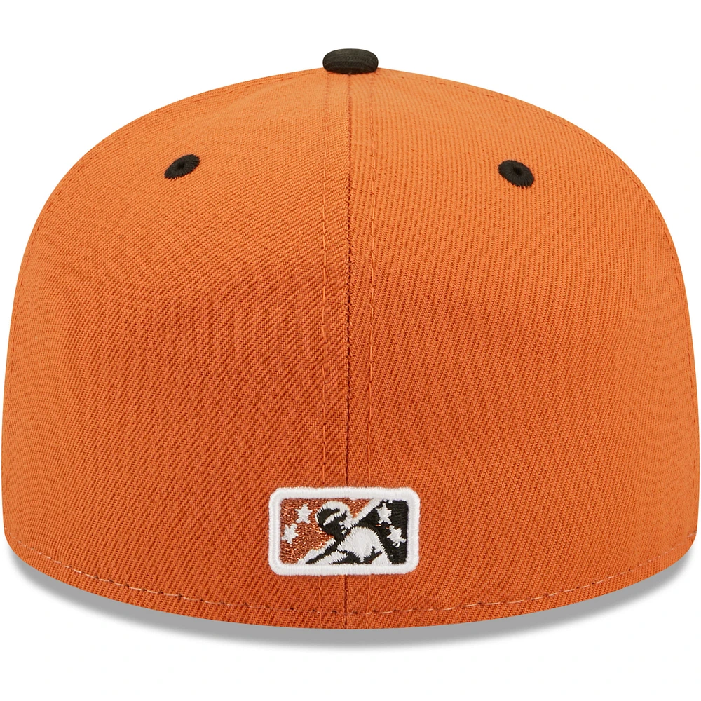Men's New Era White/Black Churros De San José Copa La Diversion 59FIFTY Fitted Hat