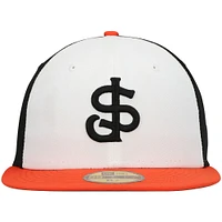 Men's New Era White San Jose Giants Authentic Collection Team Alternate 59FIFTY Fitted Hat