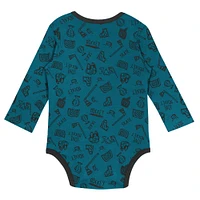 Infant Teal San Jose Sharks Dynamic Defender Long Sleeve Bodysuit