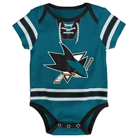 Infant Teal San Jose Sharks Hockey Jersey Bodysuit