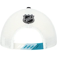 Men's Fanatics  Black San Jose Sharks Authentic Pro Draft Adjustable Trucker Hat