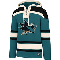 Sweat à capuche Superior Lacer '47 Sarcelle pour hommes des Sharks de San Jose