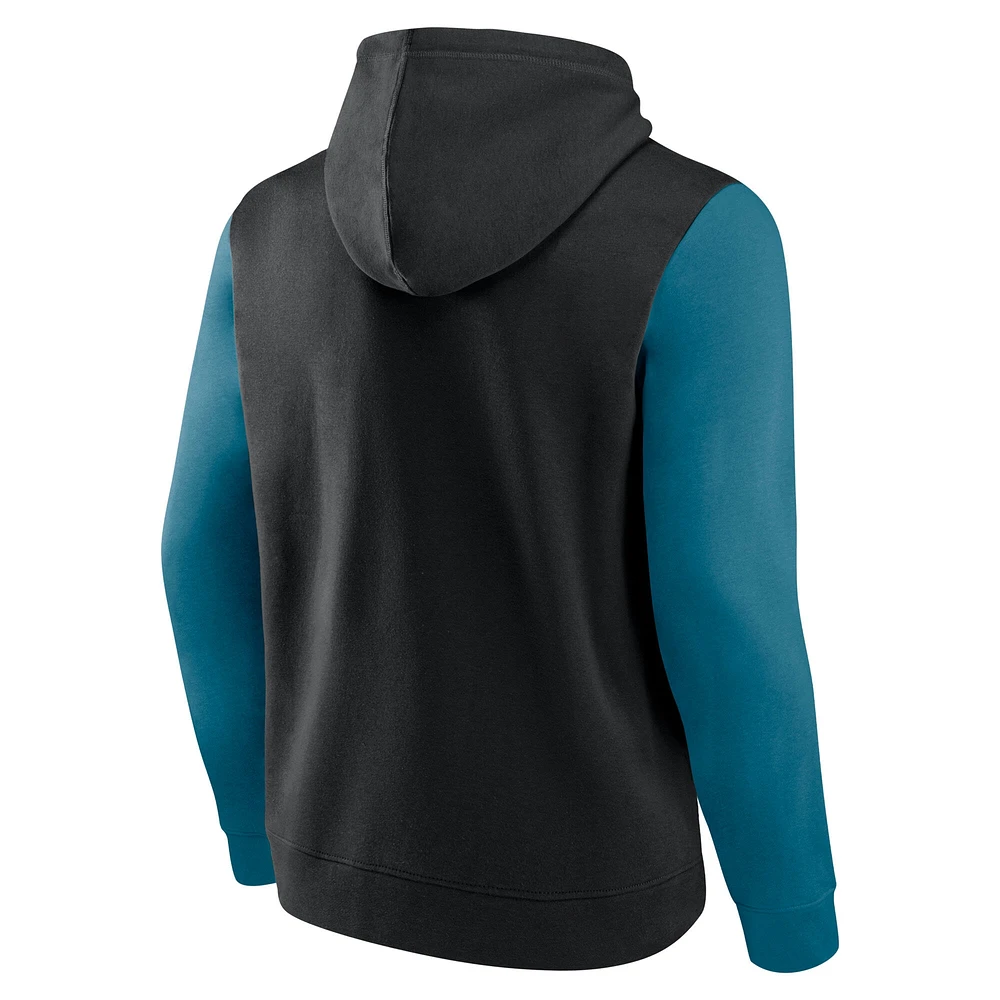 Men's Black San Jose Sharks Deliver Fleece Pullover Hoodie