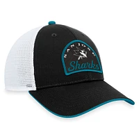 Men's Fanatics Black/White San Jose Sharks Fundamental Adjustable Hat