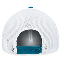 Men's Fanatics Black/White San Jose Sharks Fundamental Adjustable Hat