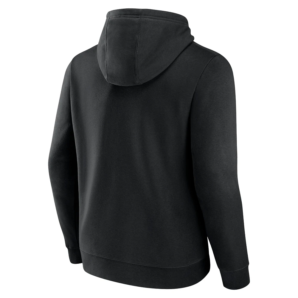 Men's Fanatics Black San Jose Sharks Authentic Pro Alternate Wordmark Pullover Hoodie