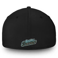 Men's Fanatics Black San Jose Sharks Core Elevated Speed Flex Hat