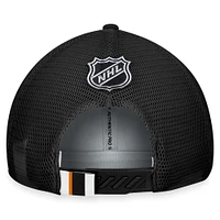 Men's Fanatics  Gray/Black San Jose Sharks Authentic Pro Home Ice Trucker Adjustable Hat