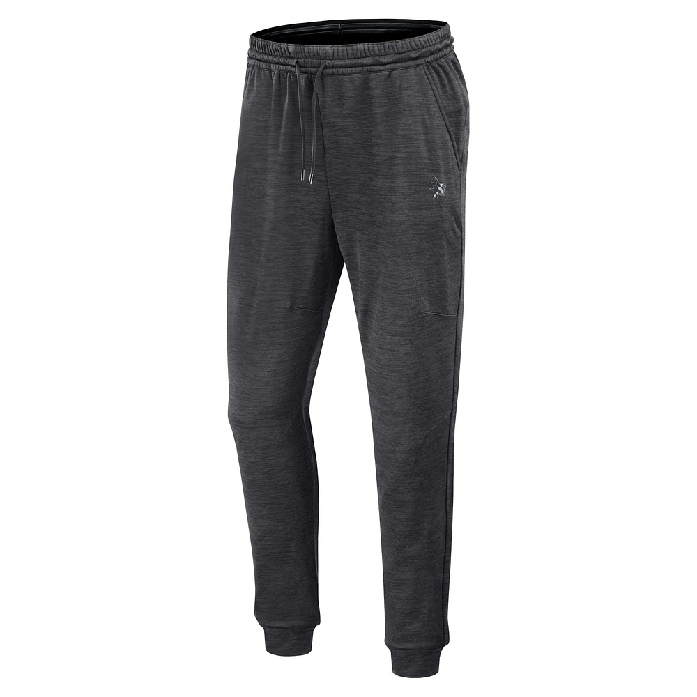Men's Fanatics  Heather Charcoal San Jose Sharks Authentic Pro Fleece Sweatpants