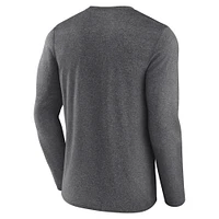 Men's Fanatics Heather Charcoal San Jose Sharks Special Edition 2.0 Scoring Chance Long Sleeve T-Shirt