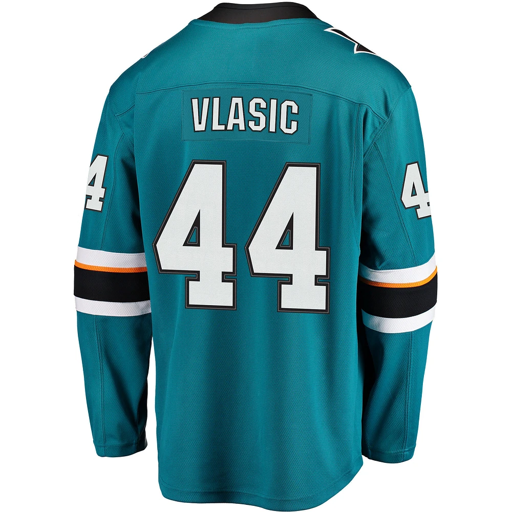 Maillot de joueur Premier Breakaway des Sharks San Jose Marc-Edouard Vlasic Fanatics pour hommes