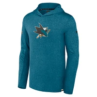 Men's Fanatics  Teal San Jose Sharks Authentic Pro Lightweight Pullover Hoodie