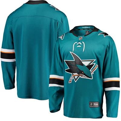 Maillot Fanatics Sarcelle San Jose Sharks Breakaway Domicile pour hommes