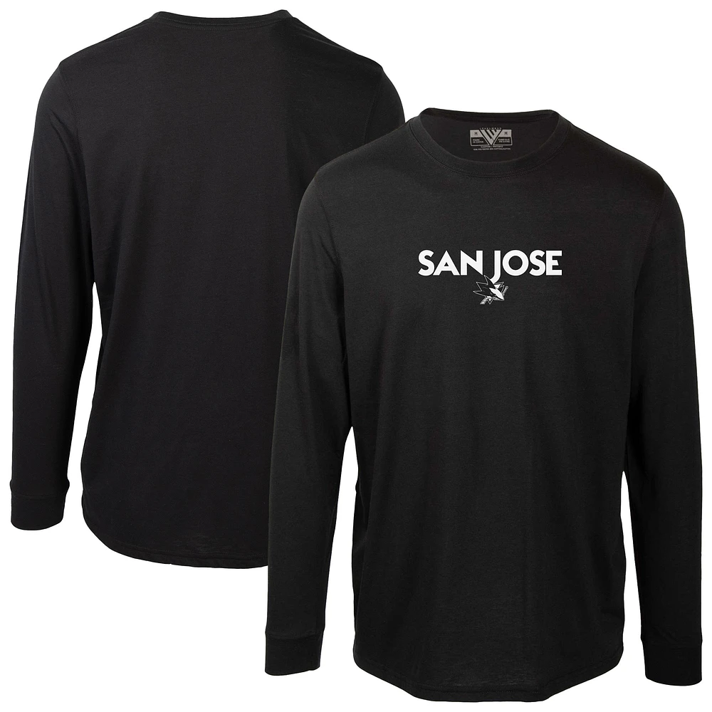 T-shirt à manches longues Oscar City Capsule pour homme, noir